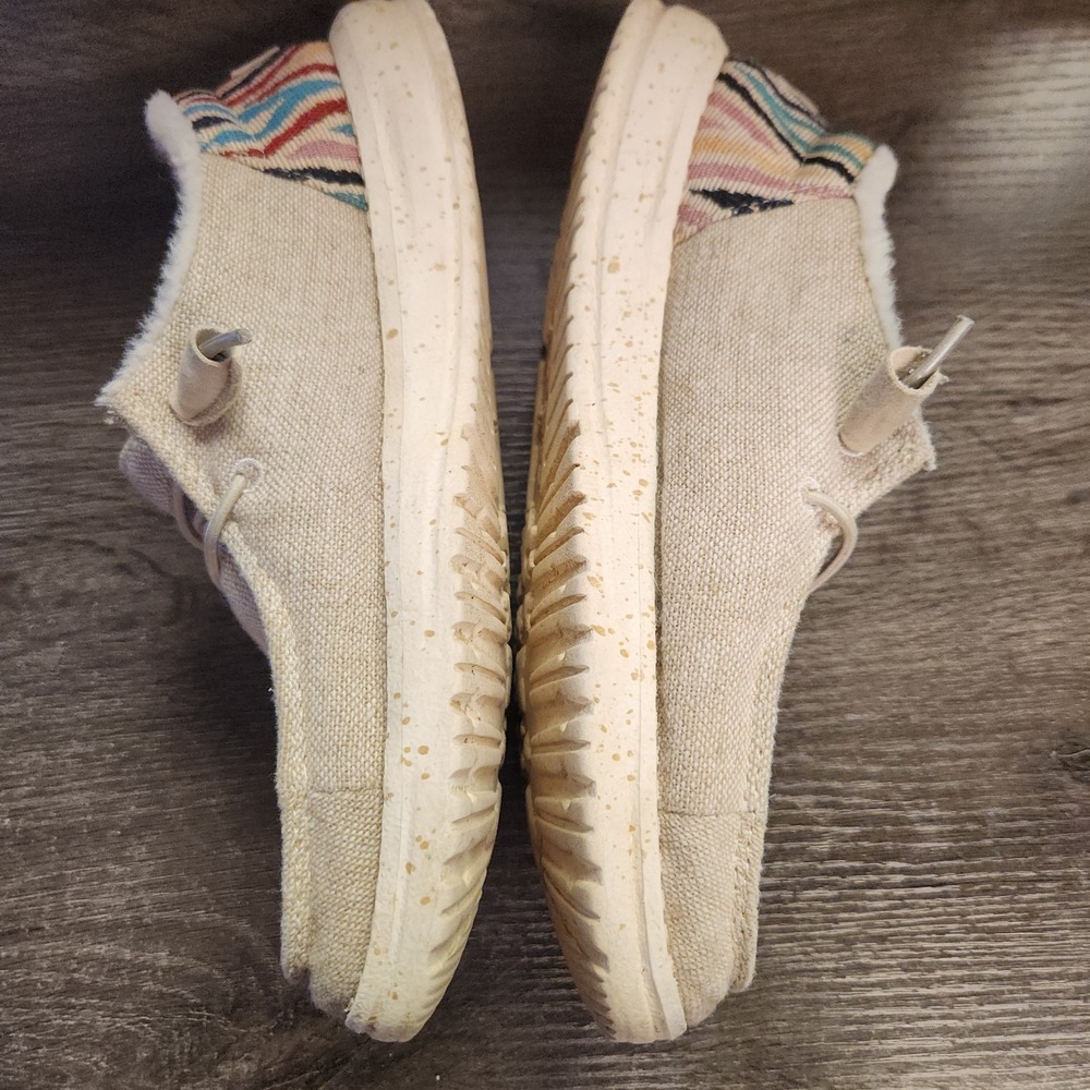 Hey Dude Women's Wendy Funk Wool Beige Size 7 Slip‎ On Walking Comfort Shoes - Picture 5 of 10